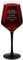Maverton Calice vino Rubino 300 ml - Incisione personalizzata - Con gambo nero - Perfetto per vino bianco e rosso - Regalo uomo compleanno - Regali uomo - Compleanno
