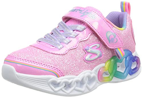 Skechers 303751l Pkmt Gymnastikschuh, Multi-Trim aus rosafarbenem Netz, 35 EU