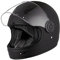 ORIGINE Full Face Integral Motorradhelm Vintage Retro Style Fiberglas Crash Helm ECE(Distinguished Black,L)