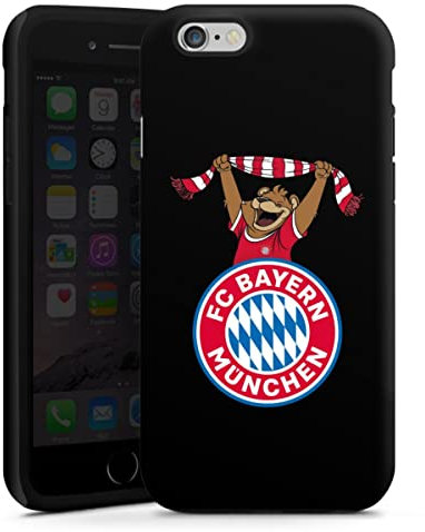DeinDesign Panzer Handyhülle kompatibel mit Apple iPhone 6 robuste Outdoor Hülle Schutzhülle glänzend FC Bayern München Bernie Offizielles Lizenzprodukt