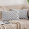 MIULEE Kissenbezüge 2er Set Wolle Sofakissen Sanft Dekokissen Weich Kissenbezug Couchkissen Dekorativ Zierkissenbezug für Sofa Bett Wohnzimmer Schlafzimmer 40x60 cm Hellgrau