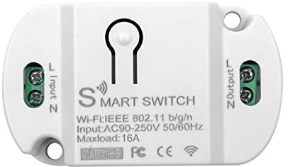 Wireless Smart Light Switch Wifi Light Switch AC90~250V 10A with Voice Control Timer Function Compatible with Alexa/Google Home