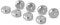 PrecisionGeek Chamfered Aluminium Speaker Spike Pads 20 mm Diameter – 8 mm Thick Floor Protectors for Speakers, Stands & Subwoofers – Set of 8