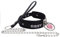 paloli Schwarzes Herz Vorhängeschloss O-Ring Choker Halskette für Damen, Punk Gothic Buchstabe Lederhalsband Rosa Vorhängeschloss Cosplay Schmuck (SISSY CHAIN)