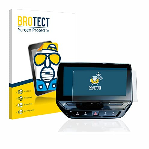 BROTECT Schutzfolie für Volkswagen ID.4 Discover Pro 12 | Entspiegelnder Displayschutz Made in Germany Matte Displayschutz-Folie Anti-Reflex Anti-Fingerprint Einfache Montage