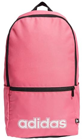 adidas Unisex Classic Foundation Backpack, Pulse Magenta/White, One size