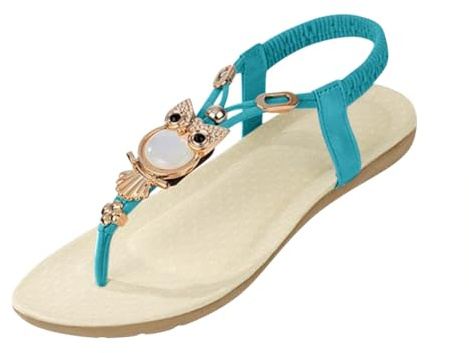 ticticlily Sandali Bassi Donna Estive Eleganti Infradito Comodi Strass Boho Flip Flop Spiaggia Piatti Scarpe