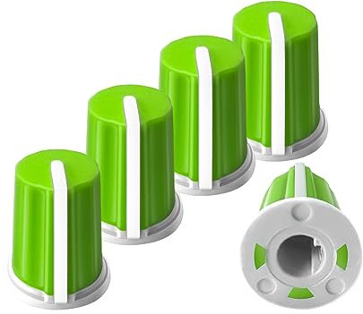 XBERSTAR Ersatzknopf EQ Faderkappen für Pioneer Numark Rane AKAI DJ Controller Mixer (Grün), 5 Stück