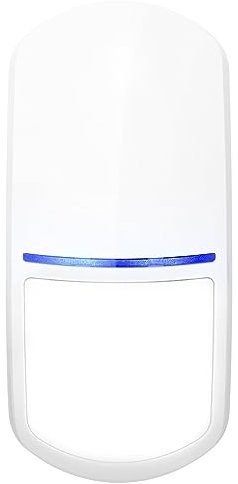 Satel Slim-PIR-Luna-PET Draht Digitaler Passiv Infrarot Innen Bewegungsmelder mit Beleuchtungsfunktion und Haustierimmunität bis 20 kg, Reichweite 12m