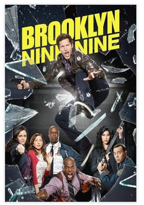 NEDOES Brooklyn Nine-Nine-Poster auf Leinwand, Schlafzimmer, Dekoration, Sport, Landschaft, Büro, Raumdekoration, Geschenk, ungerahmt, 50 x 75 cm