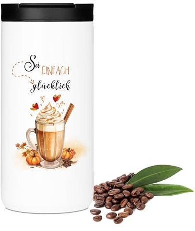GRAZDesign Thermobecher mit Namen personalisiert mit Spruch Geschenk Weihnachten, Kaffeebecher to go Edelstahl Thermos 400ml