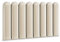 Muralo - Wandkissen aus Kunstleder Kopfteil-Bett Wandpolster Bettkopfteil Gepolstert Polster-Paneel Kopfenden für Wohnzimmer, Schlafzimmer (Creme, 30 cm x 100 cm)