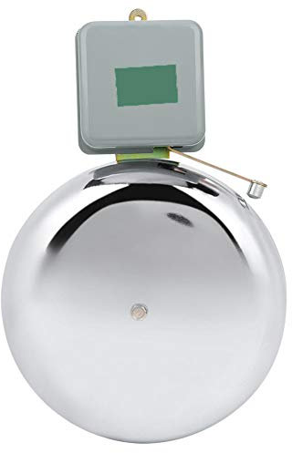 Schulglocke, Ring-Feueralarm, Ring-Rauchmelder, Elektrische Glocke aus Edelstahl, Externer Schlagtyp, Funkenfrei, AC220V, Schulglocken für Klassenzimmer, Büro, Fabrikgebrauch