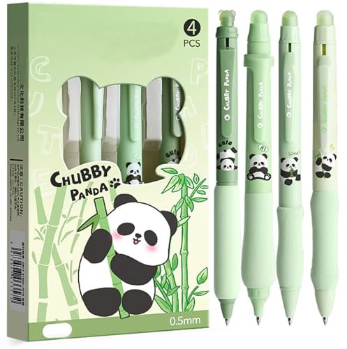 Pontedinvoy Radierbarer Kugelschreiber Tintenroller Radierbar, 4 Stück Blau Radierbare Stift. (Blau)