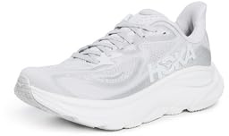 Hoka Clifton 10 Damen-Sneaker, Cosmic Grey/Stardust, 37.5 EU