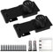 WDKXCN 2-Piece Combination Lock Trap, 3-Digit Code, Black, 4.5 Inch, for Home, Office, Outdoor Use