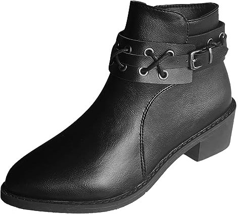 Stivali Neri Stivaletti Moto Stivali Donna Tacco Quadrato Stivali Donna Estivi Aperti in Punta Stivaletti da Donna Estivi Stivali Donna Estivi Traforati Neri Stivali Donna Donna Texani