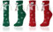 Scinzene 2 Paar Weihnachtssocken für Herren und Damen - Magnetische Socken Mit Händen zum Halten