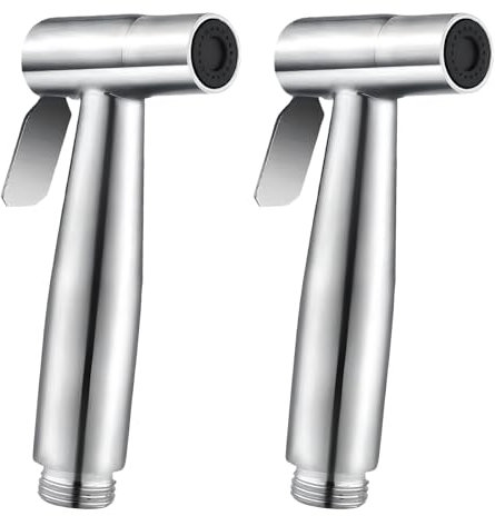 YANINEE 2 Stück Edelstahl Bidet Handbrause für Toilette, WC Dusche mit Dual-Modus, Bidet Brause