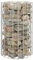 HOMTAKIE Poteau à Gabion Circulaire Panier de Gabion Jardinière de Bac Plantes Terrasse Jardin d'Extérieur Acier Galvanisé Ø30x50 cm