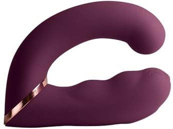 Rocks Off Variety - Textured Dual Function Rechargeable C and G spot Wearable Stimulator and G Spot Pleasure Wand. 10 Vibration Pleasure Enjoyment Settings for Hands Free and Couples’ Fun