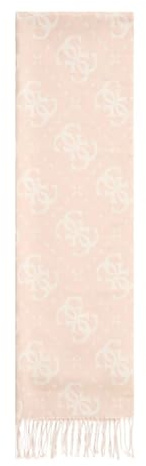 GUESS sciarpa Noelle II Scarf 60X180 Rose Logo rosa salmone