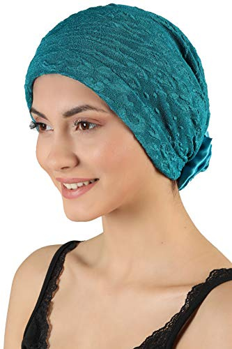 Deresina Brocat Kopfbedeckung für Chemo, Frauen Turban