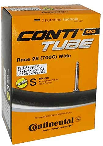 Continental Fahrrad Schlauch Conti Tube Race 28 Wide, Ausführung:28´´ 700x25/32C 25/32-622/630 SV 60