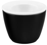 Seltmann Weiden Life Fashion Glamorous Black Snack and Egg 2-teilig, Ø 7 cm, Eierbecher/Schälchen für Eier und Snacks, Porzellan, Schwarz