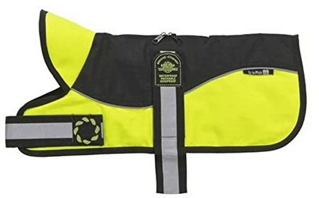 Animate Reflective Black/Hi-Viz Padded Harness Coat - 20