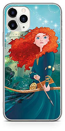 ERT GROUP Original Disney Princess TPU Case for iPhone 11 Pro, Liquid Silicone Cover, Flexible and Slim, Protective for Screen, Shockproof and Anti-Scratch Phone Case multicoloured