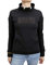 Inter Women's Sweatshirt With Wide Funnel Neck In Stretch Cotton - Sweatshirt Women, womens, sweatshirt, INTFE865, Black, S