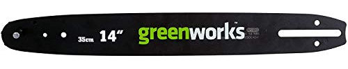 Greenworks sword for chainsaw (35cm guide bar suitable for chainsaw G40CS15 of the 40 Volt Greenworks series)