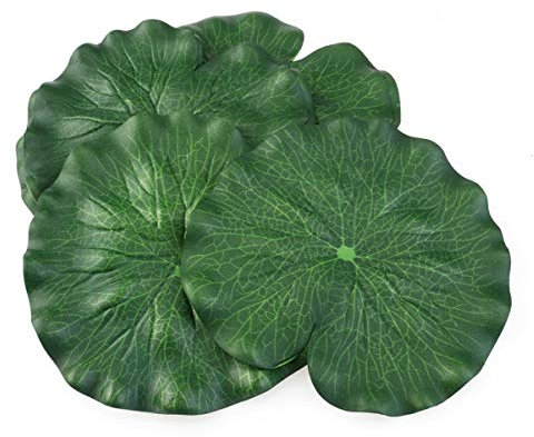 DOITOOL 10 Stück Lotusblatt Künstliche, 18 cm Schwimmender Schaum Lotus Blätter Künstliche Seerosenblätter Wasserlilie Blätter Lotusblätter Teich Blätter für Garten Pool Teich Aquarium-Dekoration