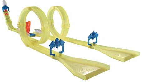 La Spark – Special Duel Rennstrecke + 2 Turbo Reaktor + 2 Fahrzeuge 29 km/h Spark und Shango – Spielzeug für Kinder, Rennstrecke Auto – Spielbahn zum Zusammenbauen der TV-Serie – ohne Batterien