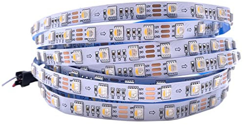 5M DC12V SK6812 RGBW RGBWW LED Streifen 60LEDs/m 5050 SMD Flexible LED Licht DC12V IP20 IP65 IP67 Weiß/Schwarz PCB 1 IC fahrer 3 leds (12V 5M SK6812 RGBWW, White Pcb Ip20)