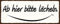 mrdeco Metall Schild 27x10cm gewölbt ab hier bitte lächeln Deko Blechschild Tin Sign