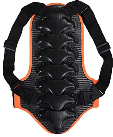 Ronyme Kinder Rückenprotektor Kinder Protektor Pad für Snowboarden Reiten Sport Motorrad, Schwarz, m
