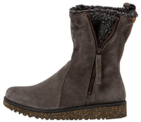 El Naturalista N5633 Stivali in Pelle Grigia Scamosciata Silk