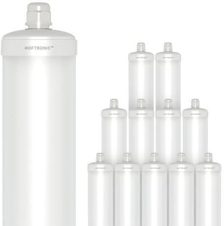 HOFTRONIC - 12er Pack LED Feuchtraumleuchte 120cm IP65-36W 4320 Lumen - 6500K Kaltweiß - Verknüpfbar - Kellerleuchte, Nassraumleuchte - Feuchtraum Wannenleuchte