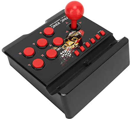 Luqeeg Joystick Gioco Cablato, Joystick Sferico 4 in 1, Controller di Gioco Cablato Street Fighter Game Fighting Joystick Stick Controller Accessori per PC Android TV