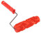 Yunxwd Rouleau de peinture à motif – 17,8 cm en caoutchouc décoratif pour gaufrage de texture murale avec poignée en plastique pour décoration murale de maison, bar, Rouge