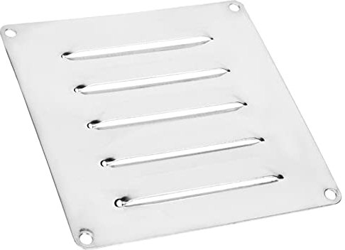 OSALADI Aria Vent Air Vent Louvered Vent Rectangular Marine Air Louvered Flush Louvered Vent for Boat Flat Dryer Vent Boat Air Louvered Flush Gable Vent Window Vent Cover Stainless Steel