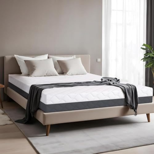 160 x 200 DoppelMatratze Waterfoam 100% Made in Italy | Ergonomische und orthopädische Unterstützung | Hohe Atmungsaktivität, AirFoam System | Abnehmbar | Hypoallergen, antibakteriell und anti-milben