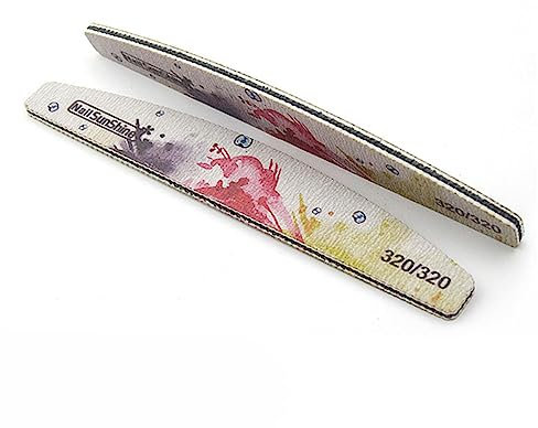 5 unidades por paquete, lima de uñas 80/100/150/180/240/320, lima de uñas profesional, lima de uñas, lima de esmalte de Gel, flor, herramientas de lijado grises-320 320