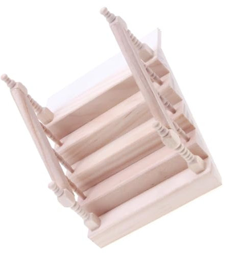 Toyvian Puppenhauseinrichtung Puppenhaus-handlauf Miniaturtreppen Selber Machen 1 Treppe Im Maßstab 12 Winzige Treppe 1 Puppenhaustreppe Im Maßstab 12 Mini Treppe Ornamente Möbel Holz