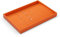 Papten Stackable Jewellery Tray Organiser‌ ‌Long Bracelet Tray‌s & ‌Bracelet Necklace Tray‌ for Chains & Accessories, ‌Luxury PU Leather Multi-Layer Storage Display‌ for Dresser and Drawers(Orange)