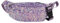 Meliyya Bauchtasche Pailletten Damen Hüfttasche Glänzende Umhängetasche Stylisch Fanny Pack Breiter Gurt für Reisen Festival Party Alltags, Violett