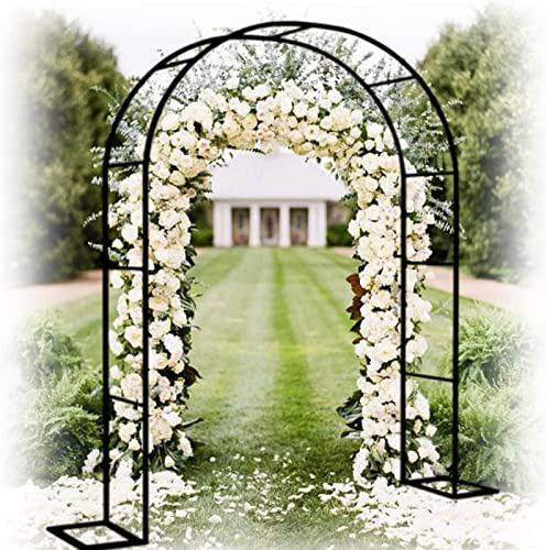 GERRIT Gartenbogen Aus Metall, Rosenbögen, Freistehend Hochzeitsbogen, Gartenspalier Für Kletterpflanzen, Rosenbogen Aus Metall Stabil Verzinkt, 40cm Breit X 220/230 cm Hoch,140x230x40CM