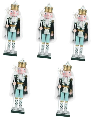 Cabilock 5 Pezzi Di Schiaccianoci Ornamento Da Tavola Di Natale Bomboniera Regalo Di Natale